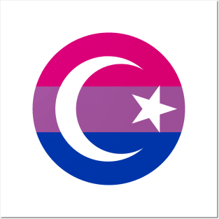 Bi Pride Crescent Posters and Art